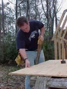 Mark hand sawing
