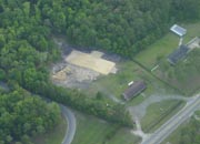 Aerial photo of the site on April 24 2003