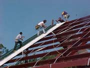 Roofing began on May 29, 2003