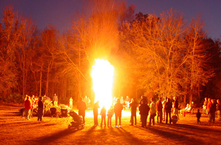 click to find out about our pagan-looking Burning of the Greens