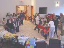Overall view of the Indoor Yard Sale