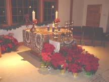 altar on Christmas Eve