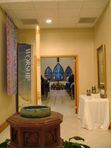 looking into the sanctuary