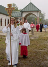 Procession out from the church