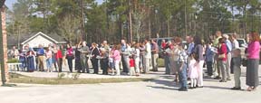 127 people worshipped together at King of Peace on Palm Sunday 2005