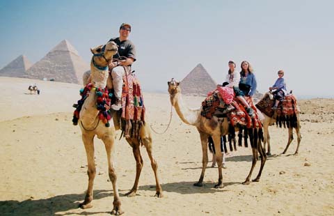 The Logues vacationing in Egypt