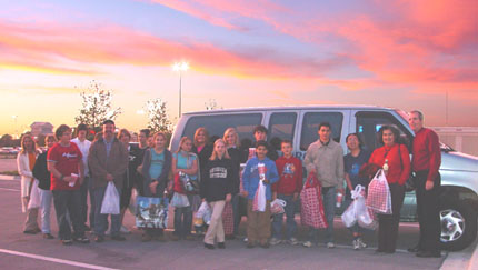 The group is ready to ride off into the sunset