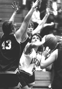 Frank's photo of a girl's basketball game