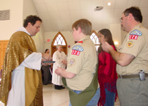 Receiving communion