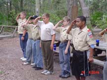 Our scouts on a campout