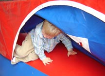 climbing out of the bounce