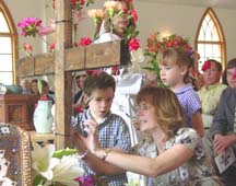 Rogers Family flowering the cross