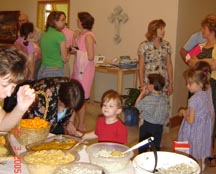 Daniel checks out the food situation