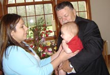 passing the baby back