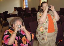 snapping pictures