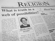 Religion column in the Tribune and Georgian